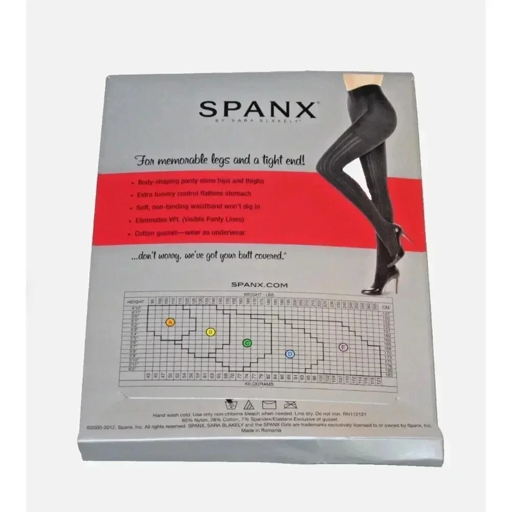 NEW Spanx Women  Black Uptown Tight-End Fishnet Tights